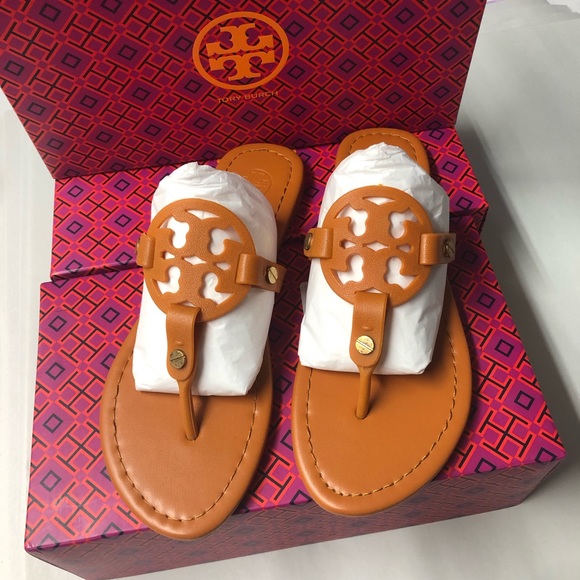 Tory Burch Shoes - Authentic Tory Burch Miller Orange Sandals NIB